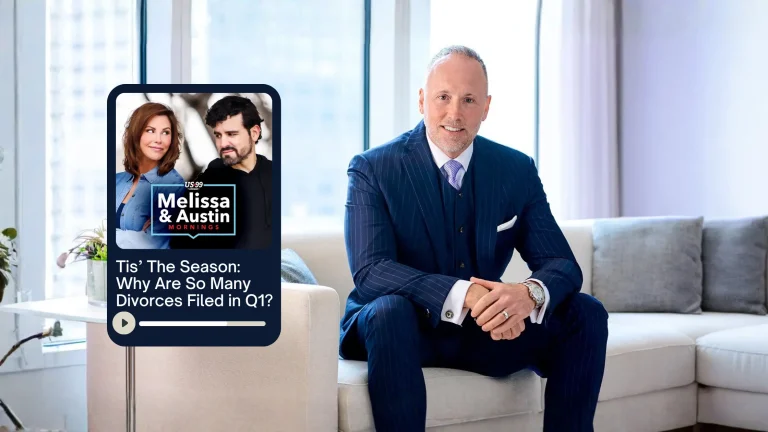 Attorney James M. Quigley featured on Melissa & Austin Mornings US99 discussing why so many divorces are filed in Q1